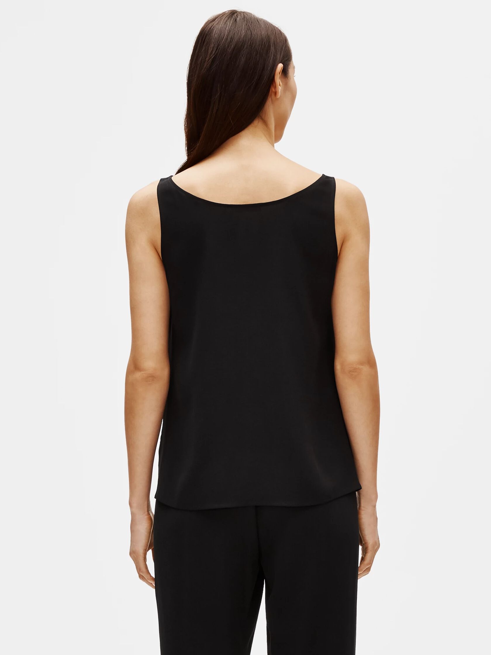 System Silk Georgette Crepe Tank