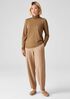 Fine Jersey Scrunch Neck Top