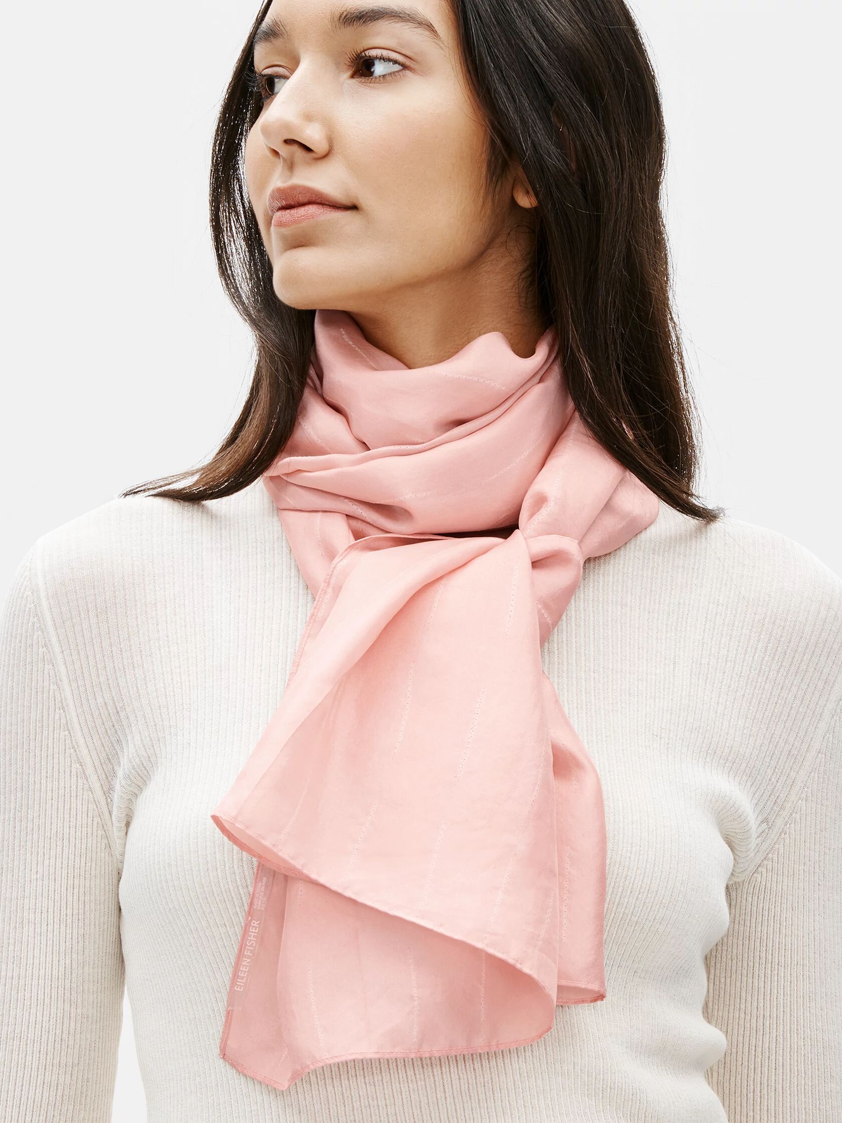 Silk Shibori Lines Scarf