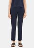 System Washable Stretch Crepe Slim Ankle Pant