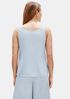 Silk Georgette Crepe Scoop Neck Tank