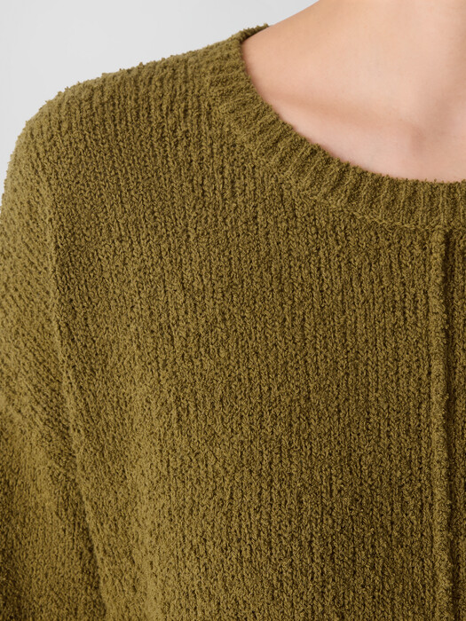 Cotton Fluff Crew Neck Top