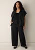 Garment-Dyed Utility Cotton Wide-Leg Pant