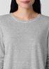 Striped Organic Linen Jersey Long-Sleeve Tee
