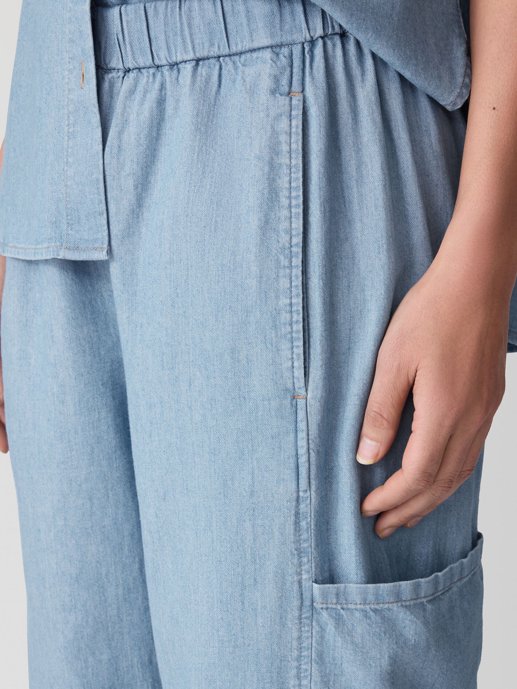 Airy Organic Cotton Twill Cargo Pant