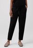 Organic Cotton Knit Twill Slouchy Ankle Pant