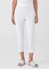 Washable Stretch Crepe Pant with Slits