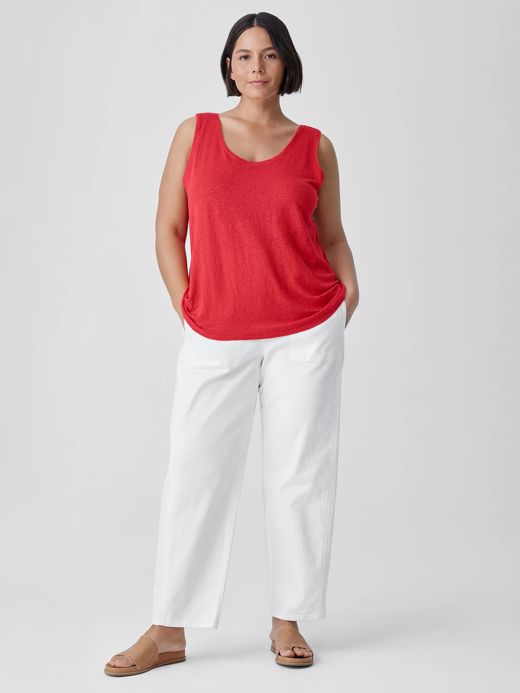 Organic Linen Jersey Tank