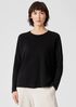 Organic Linen Cotton Crew Neck Box-Top