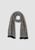 Handloomed Organic Cotton Herringbone Scarf