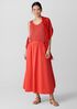Washed Organic Cotton Poplin A-Line Skirt