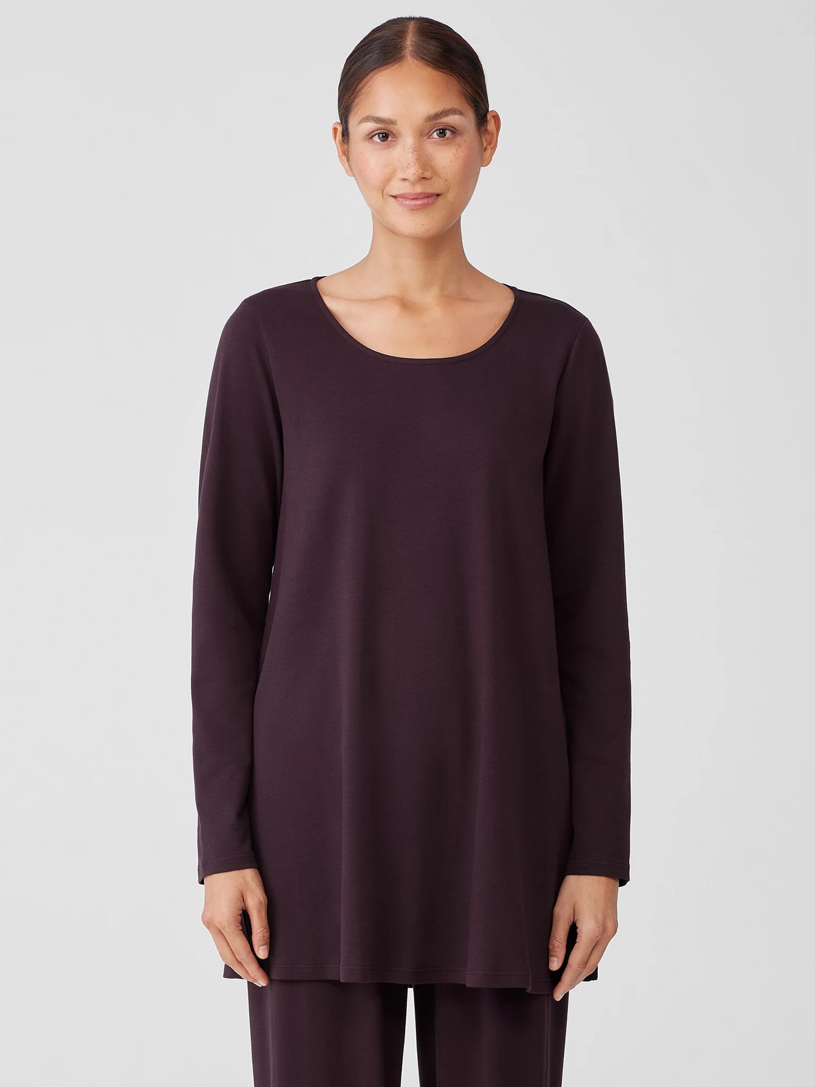 Organic Cotton Interlock Long Sleep Top