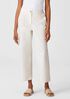Undyed Organic Cotton Stretch Wide-Leg Jean