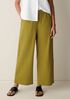 Organic Cotton Pucker Wide-Leg Pant