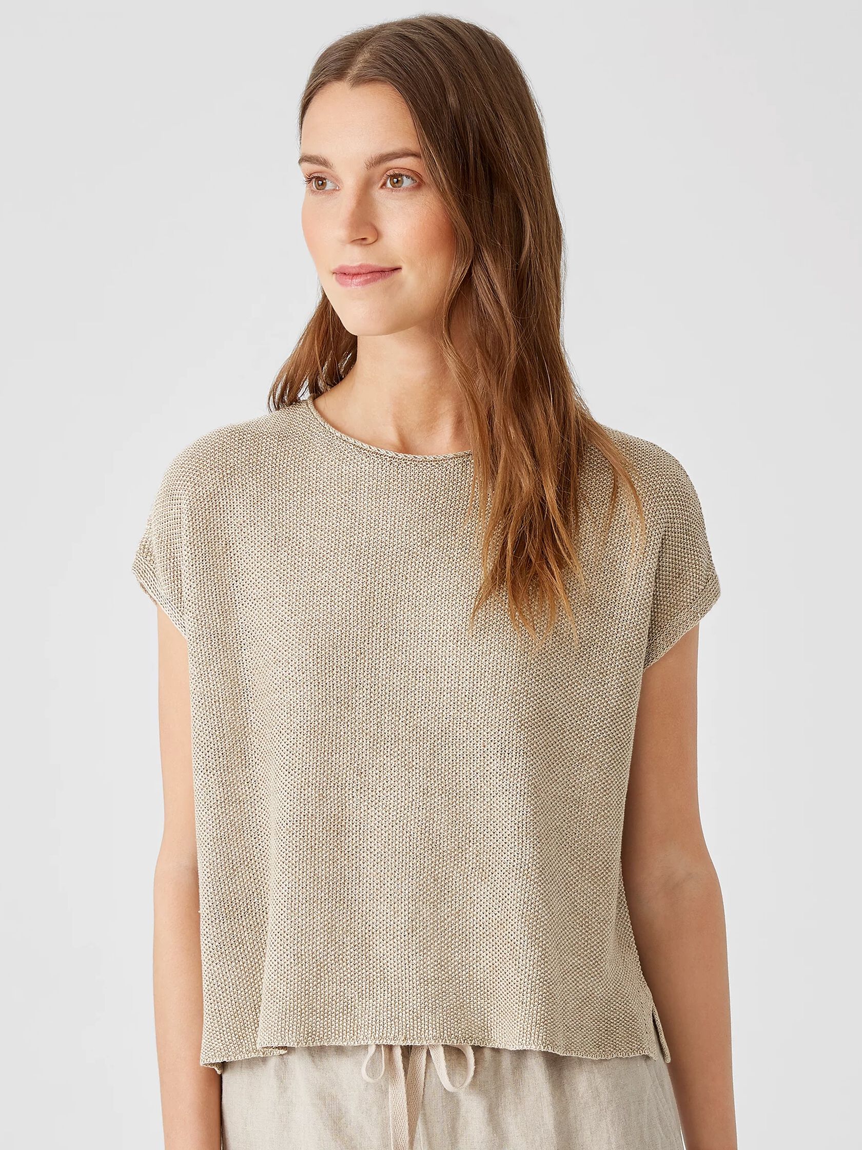 Organic Linen Delave Square Top