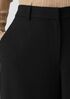 Stretch Wool Crepe Wide-Leg Trouser