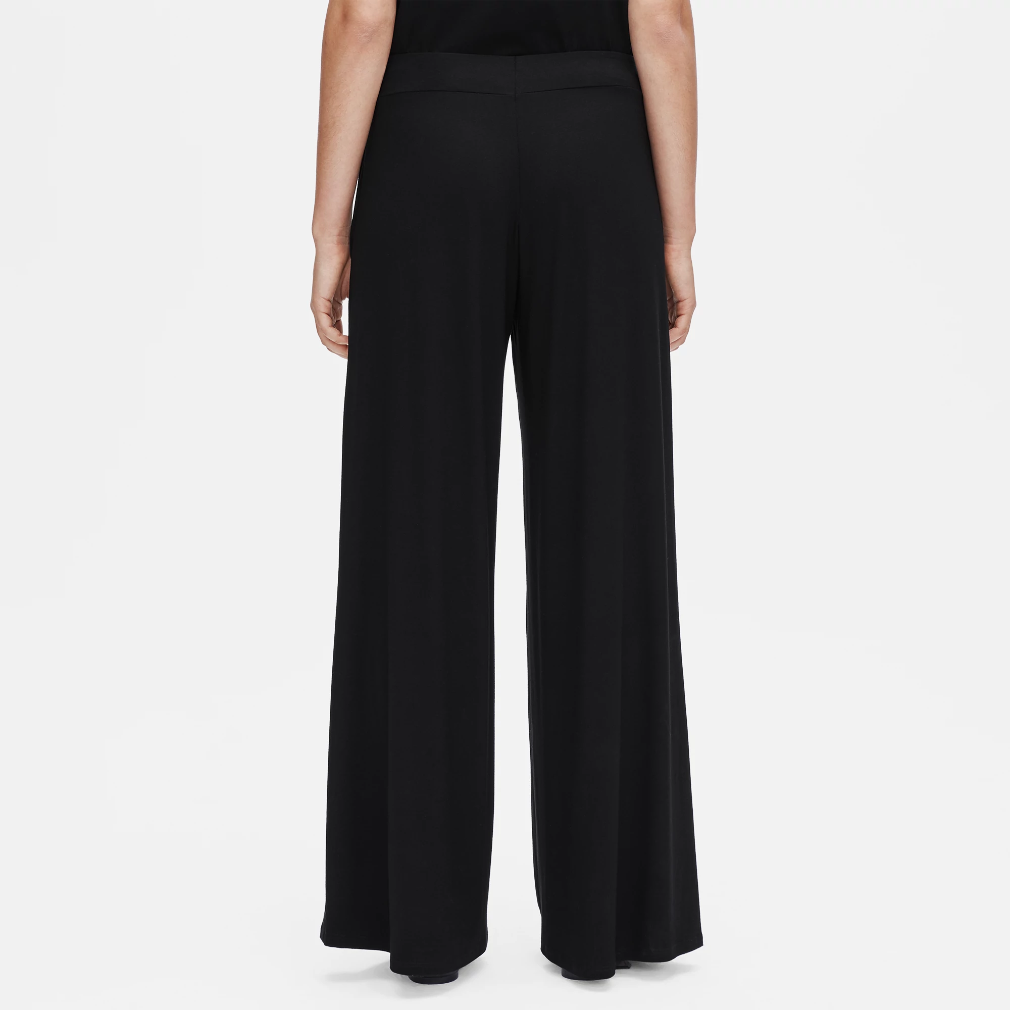 Viscose Jersey Wide-Leg Pant | EILEEN 