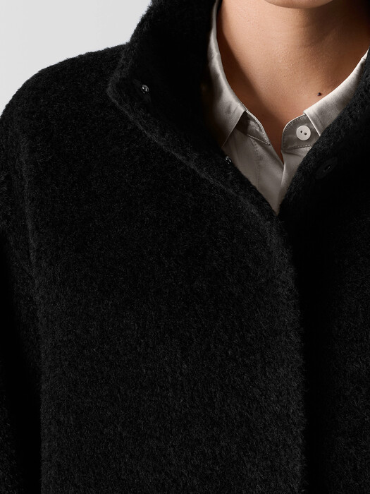 Fine Wool Alpaca Stand Collar Coat