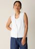 Peruvian Cotton Blend V-Neck Vest