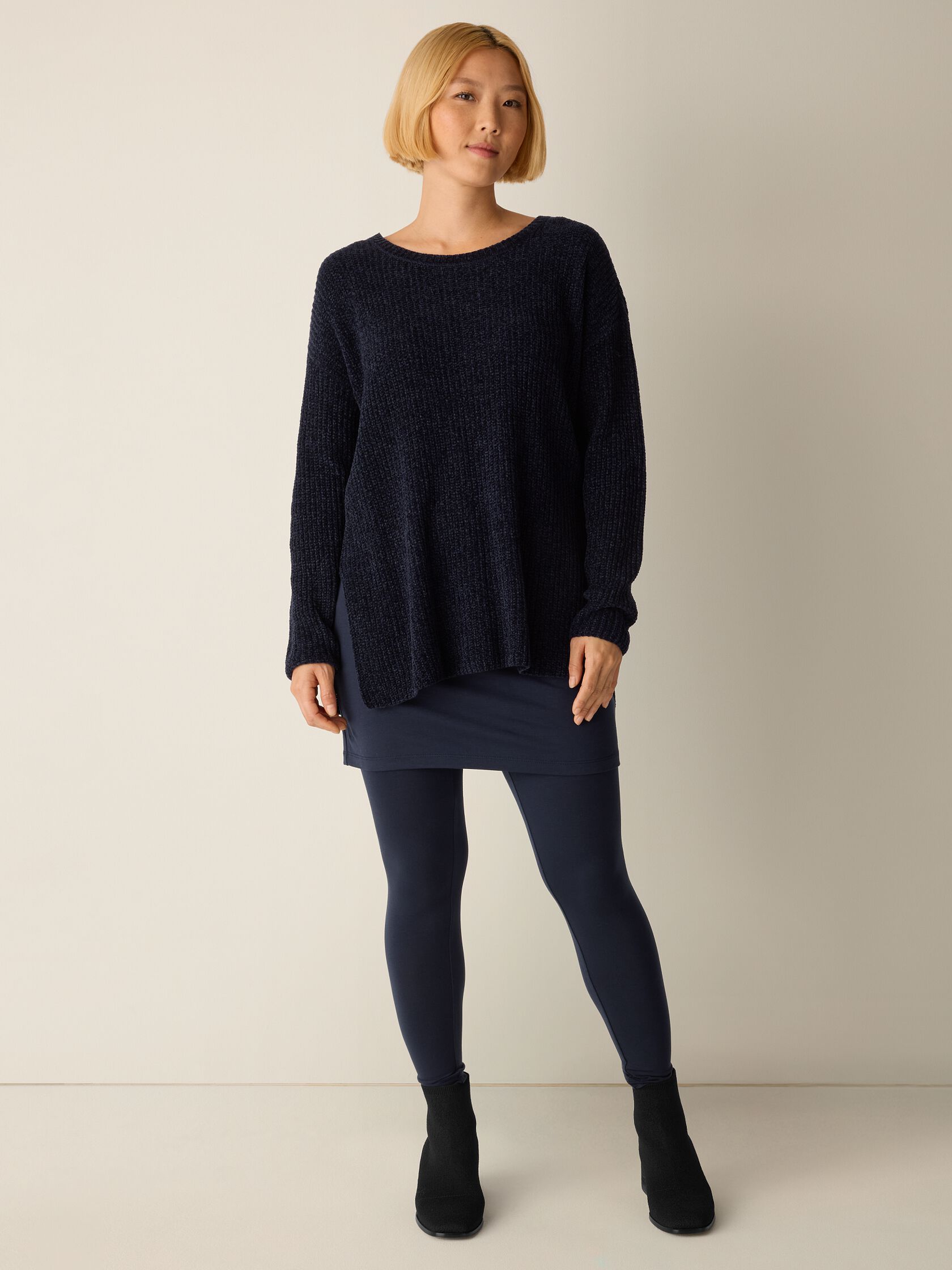 Stretch Jersey Knit Skirted Legging