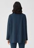 Cozy Brushed Terry Hug Funnel Neck Top