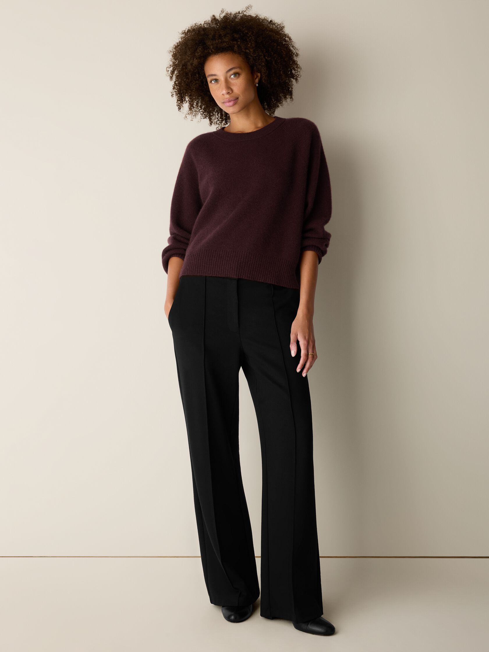 Italian Cashmere Crew Neck Top