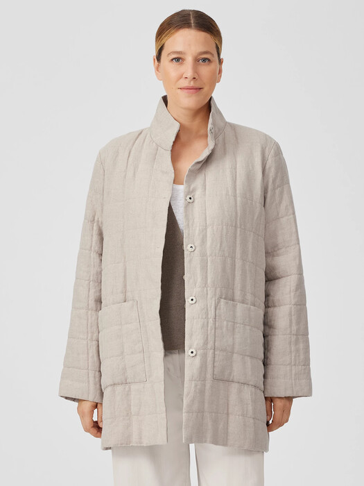 Organic Linen Quilted Jacket