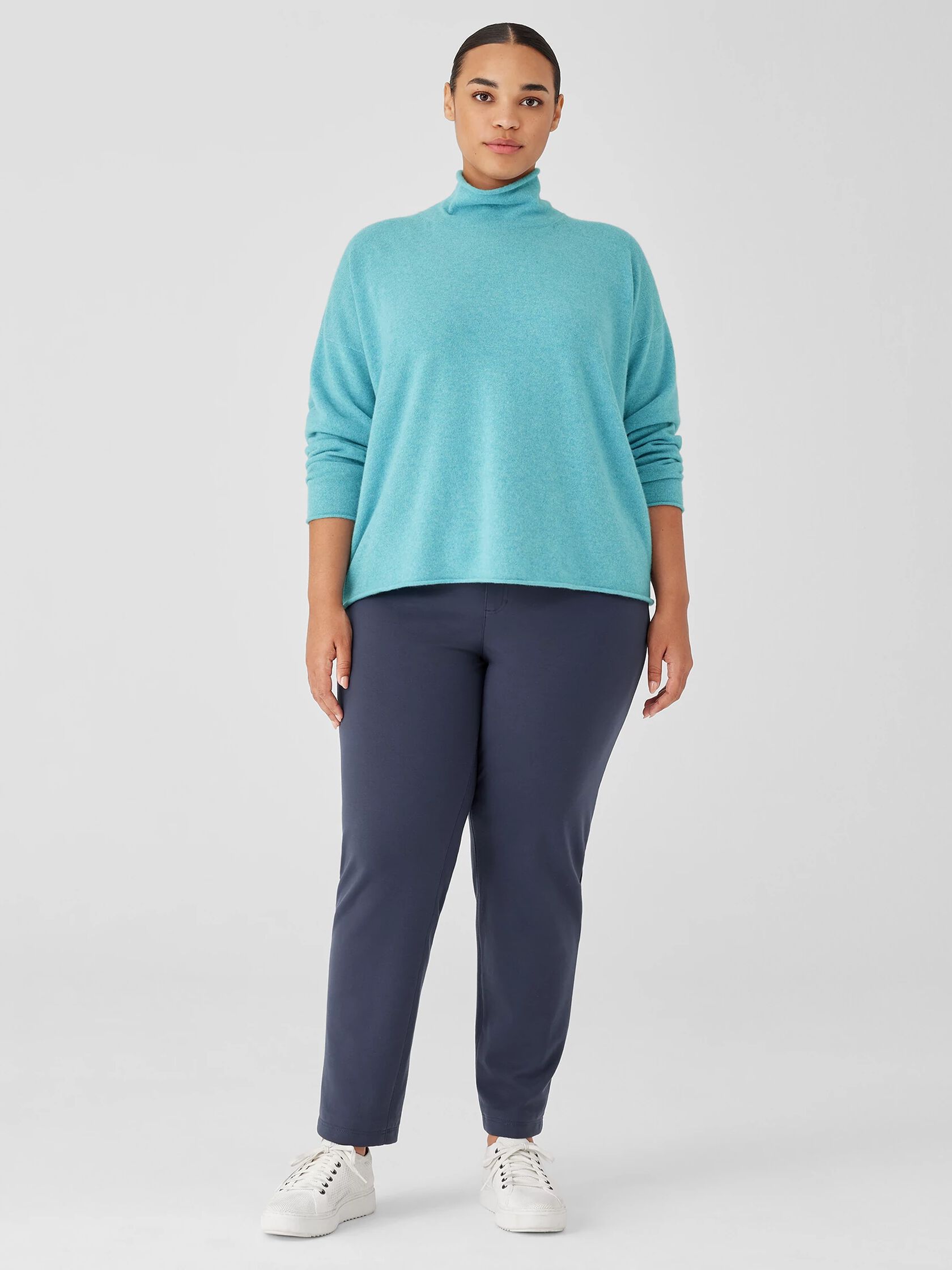 Italian Cashmere Turtleneck Top