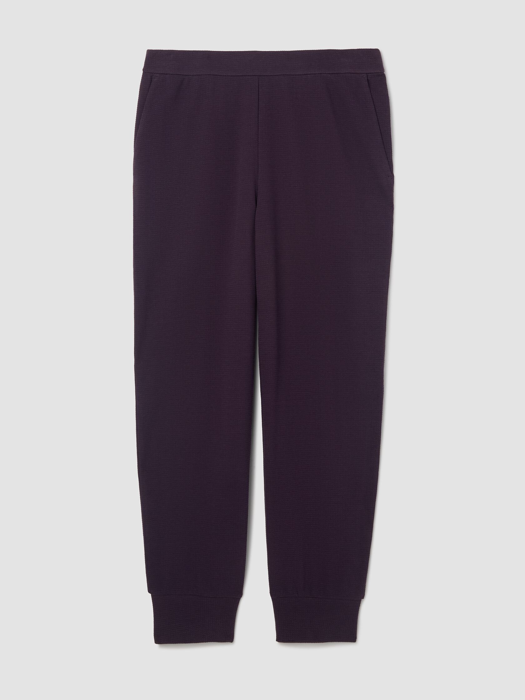 Waffle Cotton Blend Doubleknit Jogger Pant