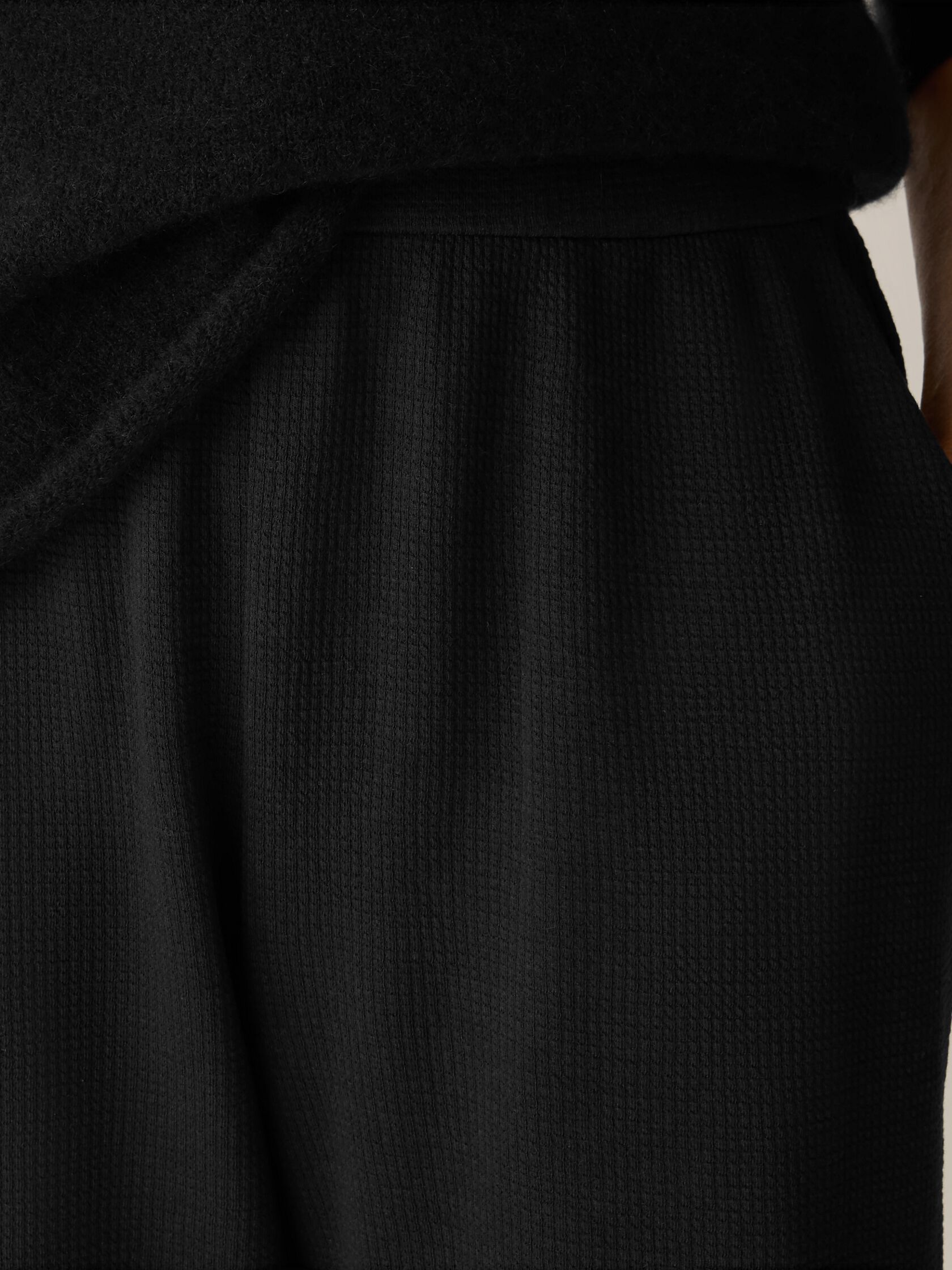 Waffle Cotton Blend Doubleknit Jogger Pant