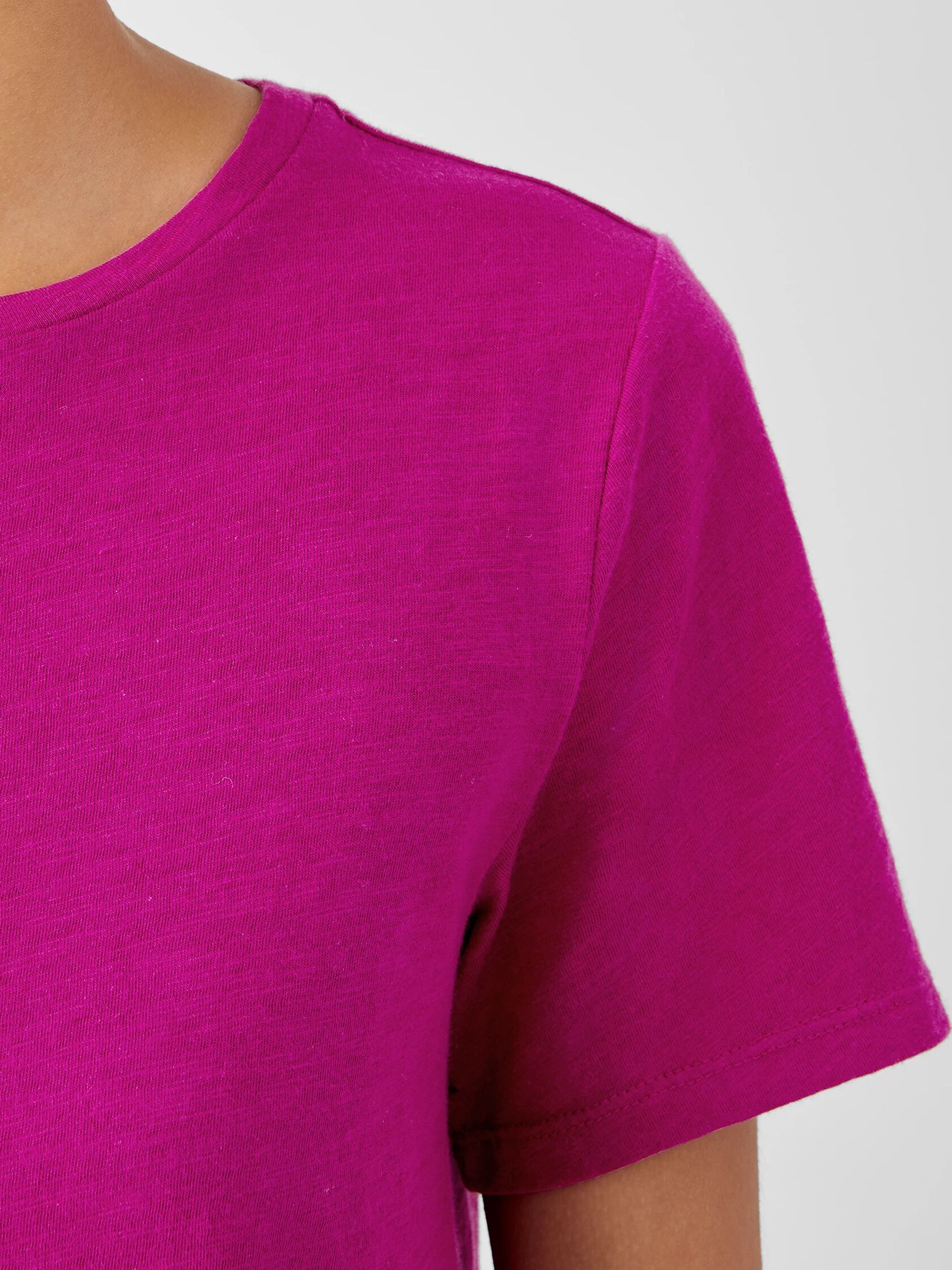 Organic Cotton Slub Tee EILEEN FISHER