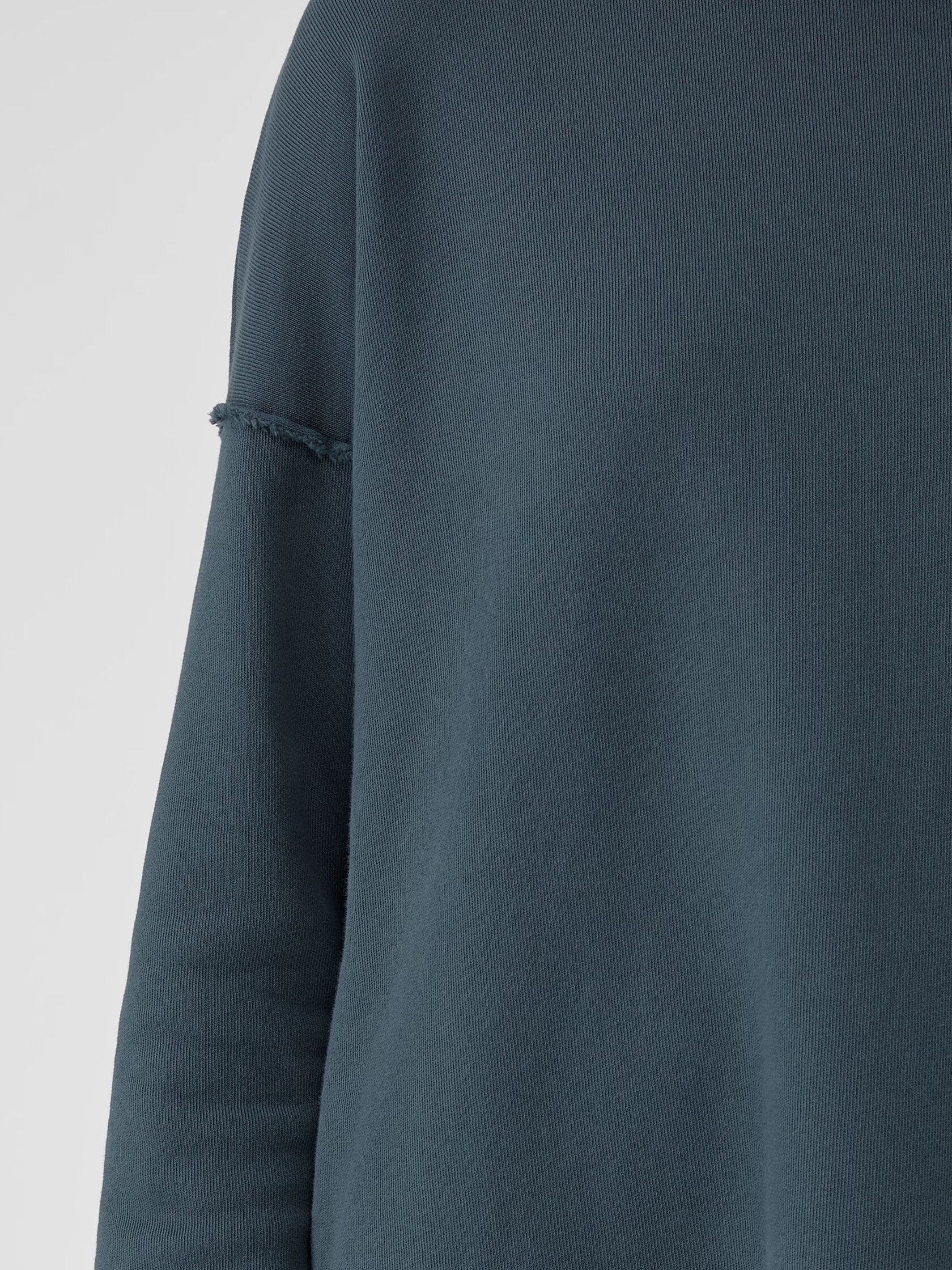 Organic Cotton French Terry Crew Neck Top