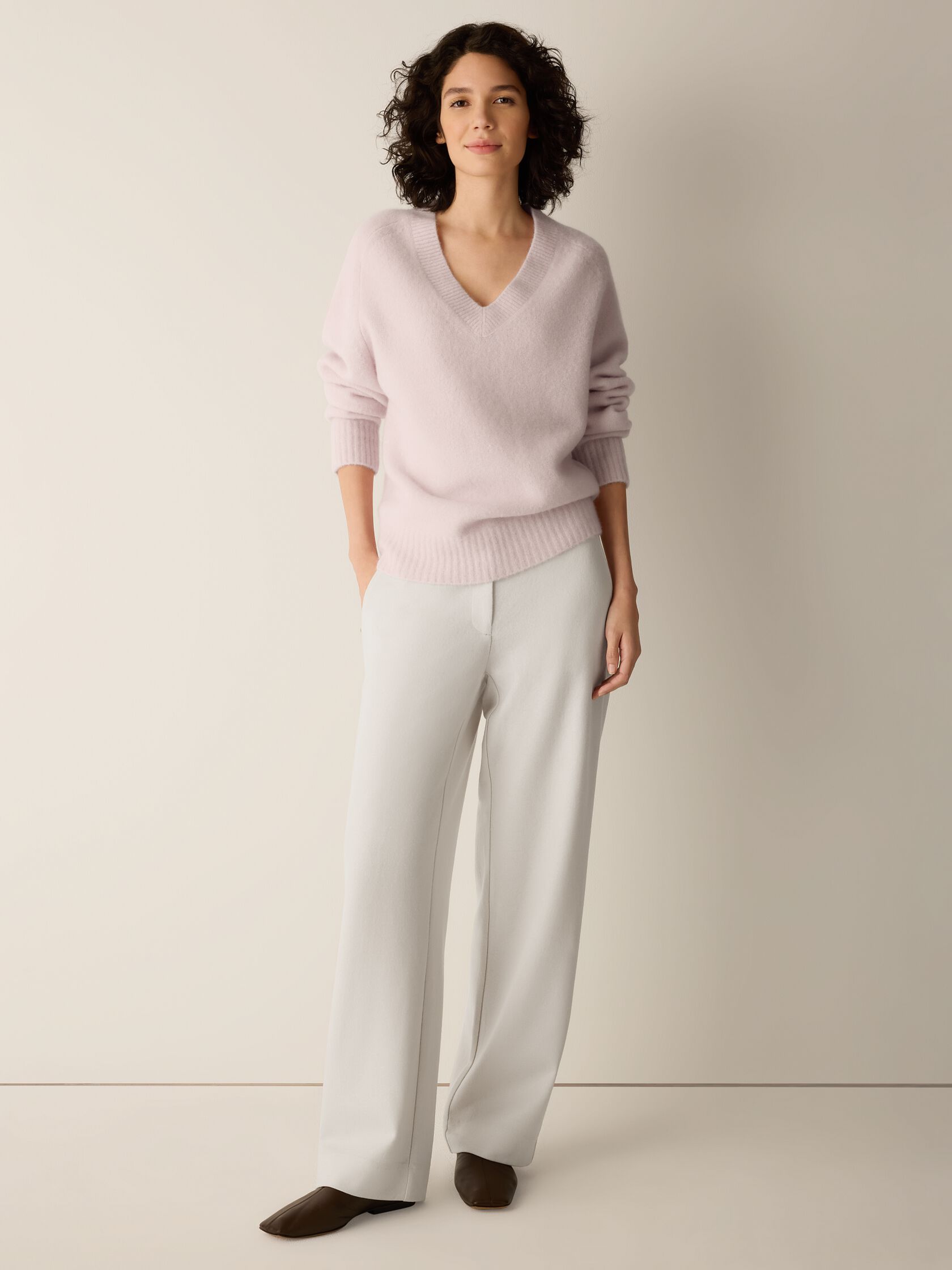 Cashmere Silk Bliss V-Neck Top