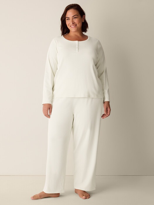 Organic Cotton Rib Sleep Set