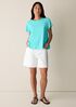 Organic Cotton Slubby Jersey Crew Neck Tee