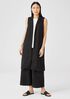 Linen Blend Long Vest