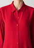 Silk Georgette Crepe Classic Collar Shirt