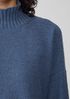 Peruvian Organic Cotton Boucle Turtleneck Box-Top