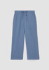 Organic Cotton Gauze Wide-Leg Pant