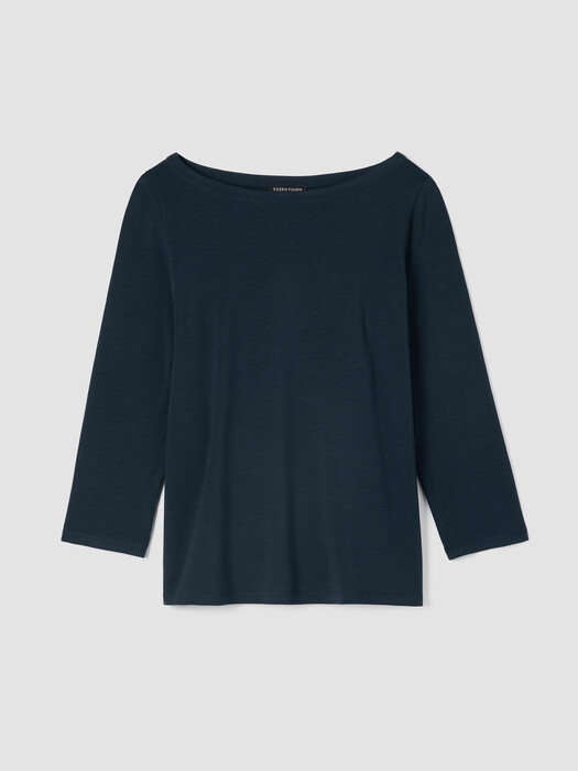 Fine Jersey Bateau Neck Top