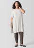 Textured Stretch Rib Ballet Neck Top