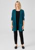 Linen Crepe Stretch Cardigan