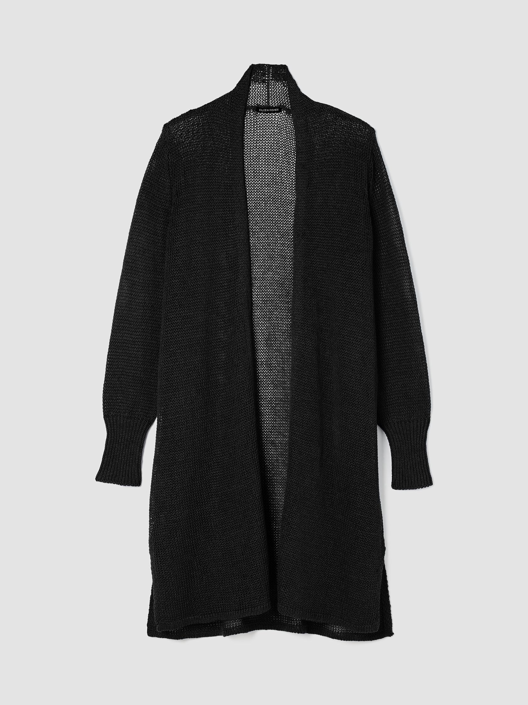 Organic Linen Cotton Cord Long Cardigan