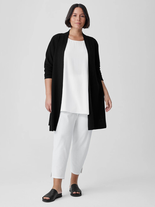 Washable Stretch Crepe Pant with Slits