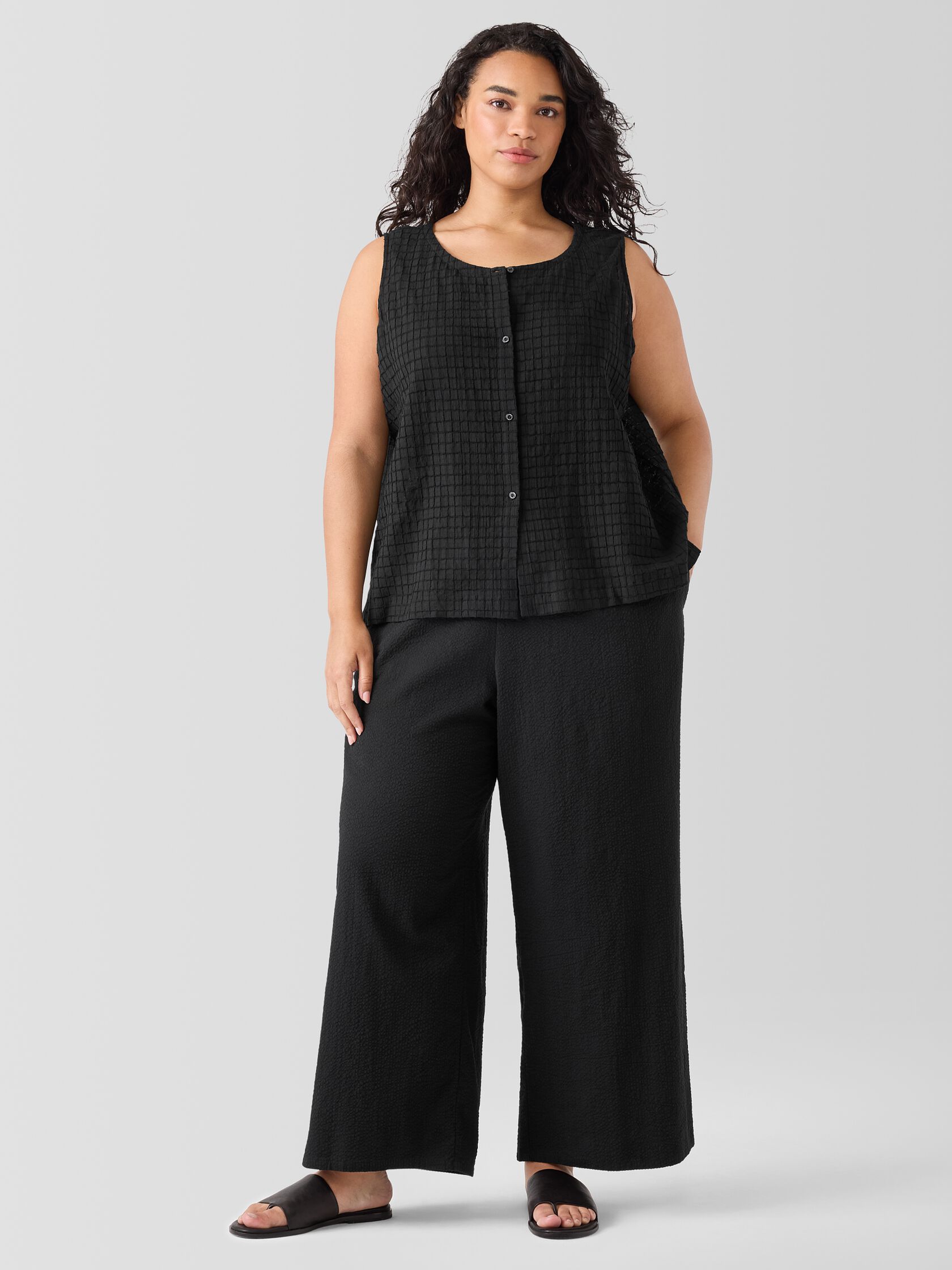 Organic Cotton Voile Box Vest