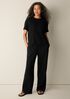 Organic Cotton Doubleweave Round Neck Top