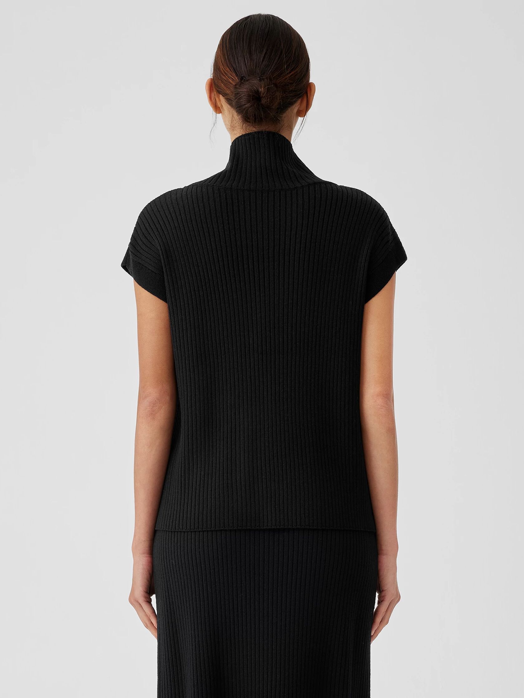 Merino Turtleneck Top in Regenerative Wool