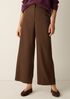 Stretch Wool Crepe Wide-Leg Trouser