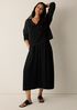Organic Linen Cotton V-Neck Box-Top