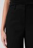 Stretch Cotton Twill Wide-Leg Trouser Pant